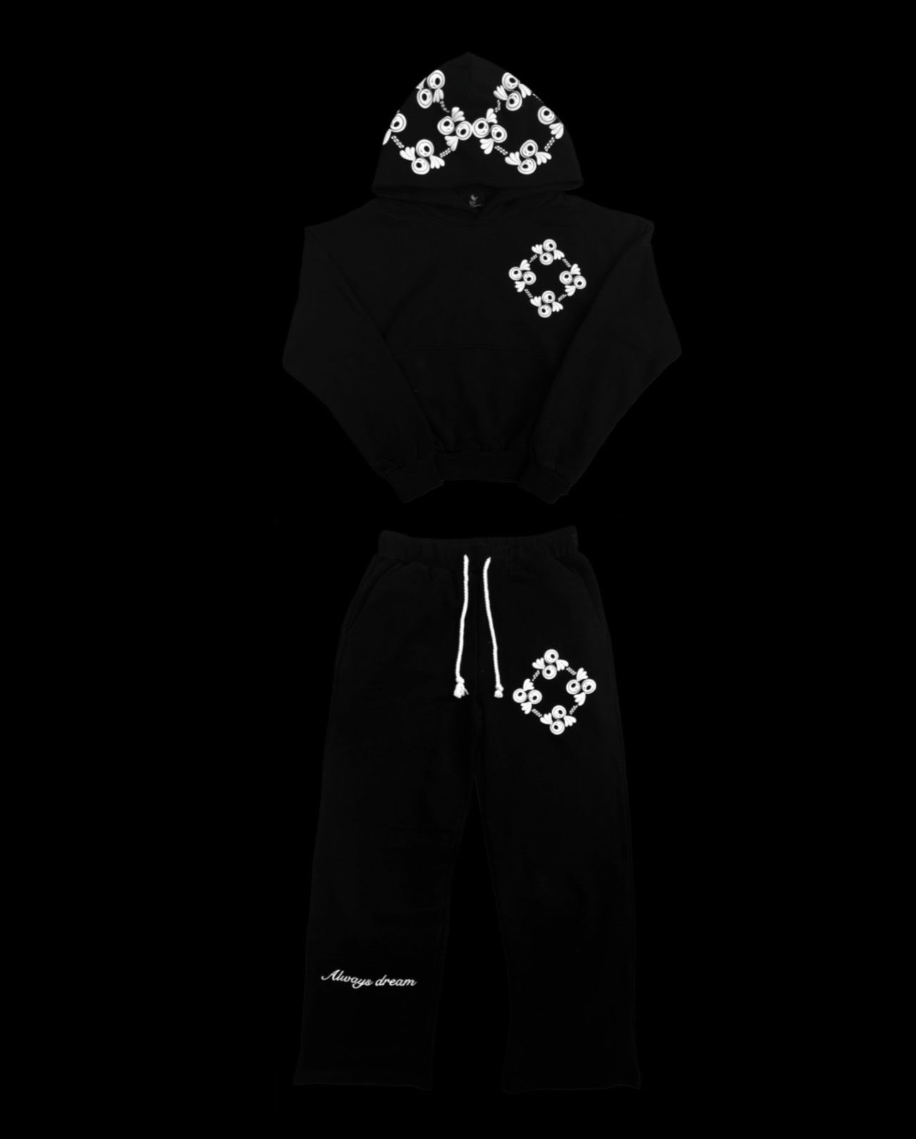“Always dream” Tracksuit - Black
