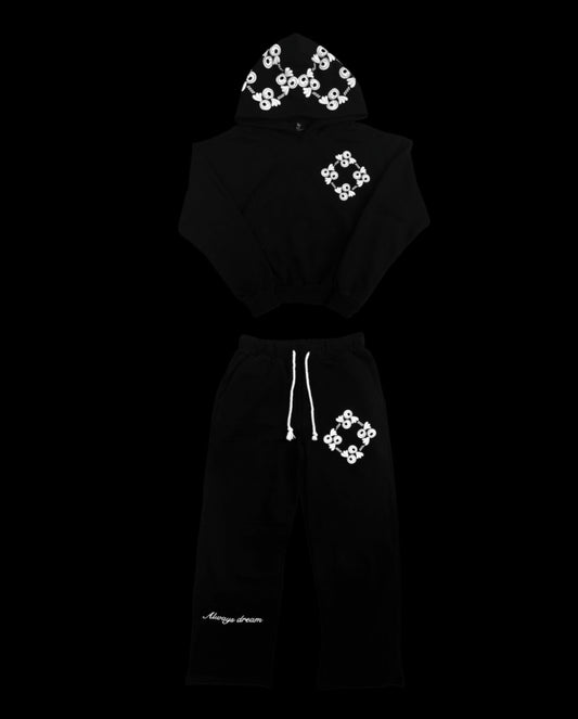 “Always dream” Tracksuit - Black